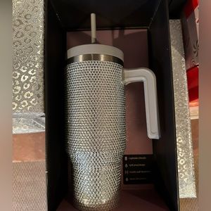 Hydrapeak silver rhinestone tumbler